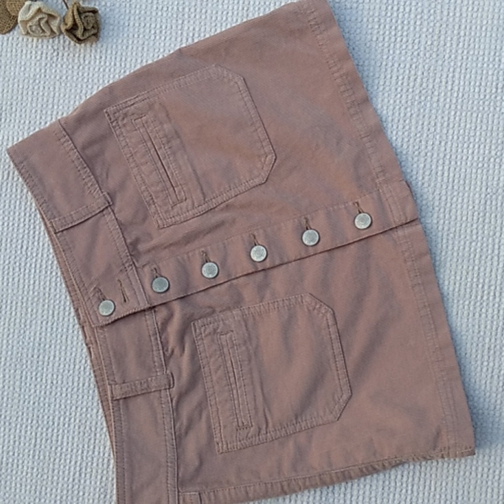 Corduroy Mini Skirt, Size 28